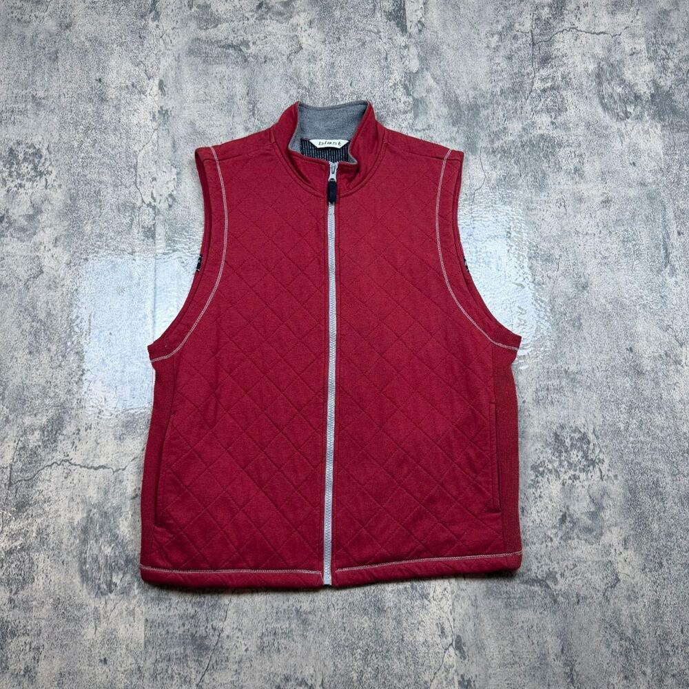 Vintage Blast Grandma Cat & Dog Lover Comfy Red Vest Gilet Size Large